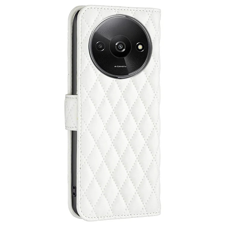 BINFEN COLOR BF Style-14 For Xiaomi Redmi A3 Case TPU Inner Shell Leather Phone Cover