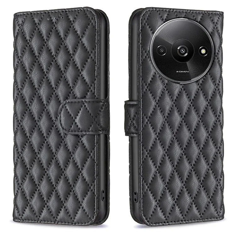 BINFEN COLOR BF Style-14 For Xiaomi Redmi A3 Case TPU Inner Shell Leather Phone Cover