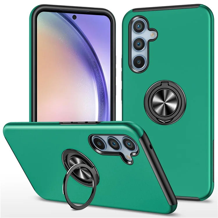 For Samsung Galaxy A55 5G Case Slim-Fit PC+TPU Phone Cover with Kickstand