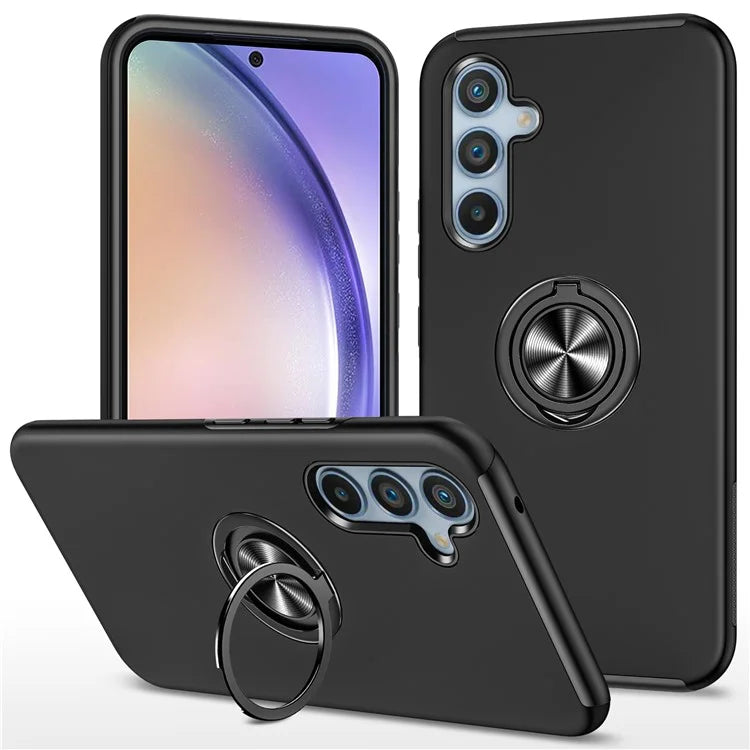 For Samsung Galaxy A55 5G Case Slim-Fit PC+TPU Phone Cover with Kickstand