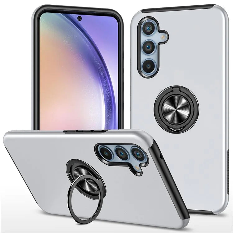 For Samsung Galaxy A55 5G Case Slim-Fit PC+TPU Phone Cover with Kickstand