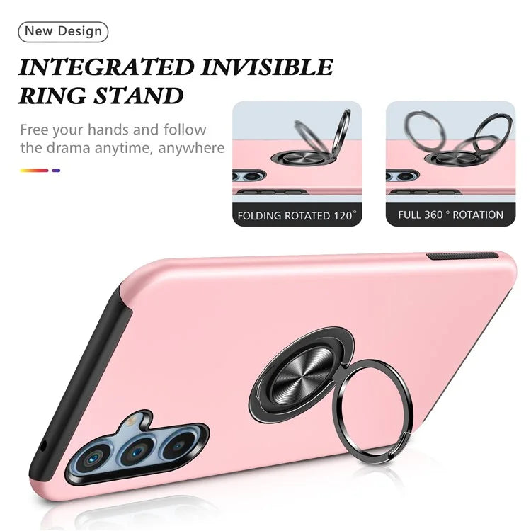 For Samsung Galaxy A05s 4G Kickstand Case Shockproof PC+TPU Phone Cover