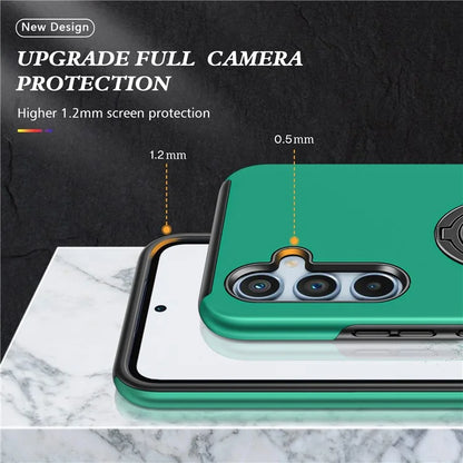 For Samsung Galaxy A05s 4G Kickstand Case Shockproof PC+TPU Phone Coverish Green