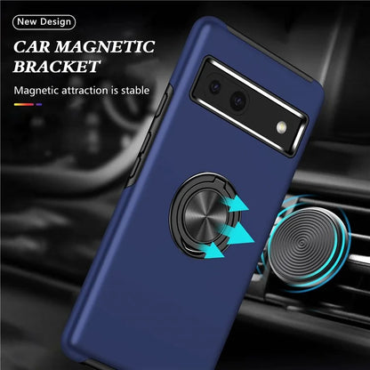 For Google Pixel 8a Shockproof Case PC+TPU Phone Cover with Kickstand