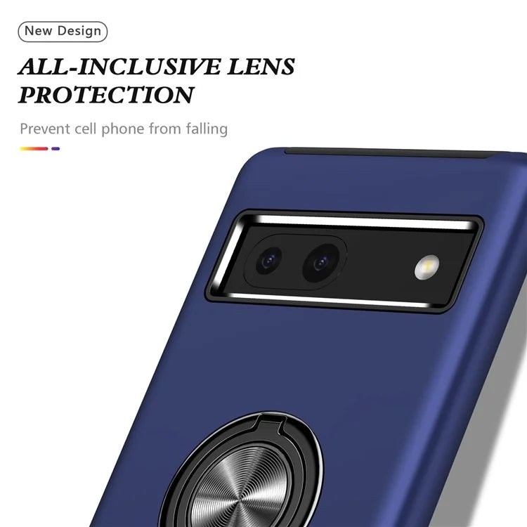 For Google Pixel 8a Shockproof Case PC+TPU Phone Cover with Kickstand