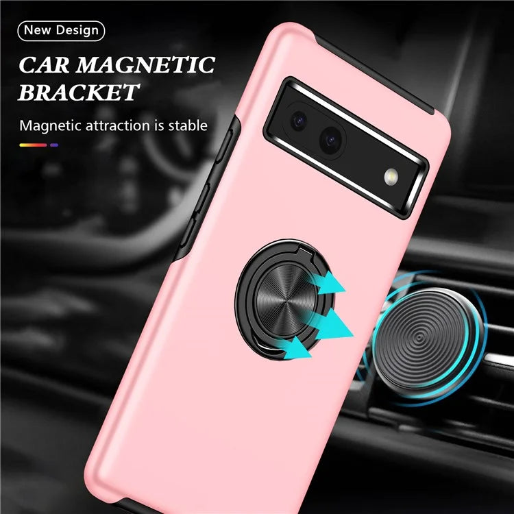 For Google Pixel 8a Shockproof Case PC+TPU Phone Cover with Kickstand