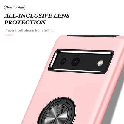 For Google Pixel 8a Shockproof Case PC+TPU Phone Cover with Kickstand