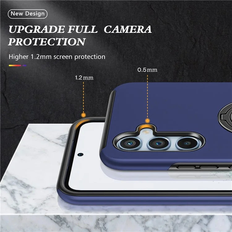 For Samsung Galaxy A25 5G (Global) (161.0 x 76.5 x 8.3mm) Case PC+TPU Kickstand Phone Case