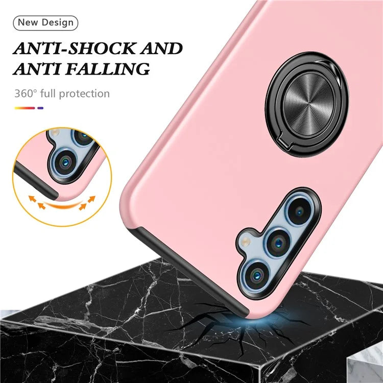 For Samsung Galaxy A25 5G (Global) (161.0 x 76.5 x 8.3mm) Case PC+TPU Kickstand Phone Case