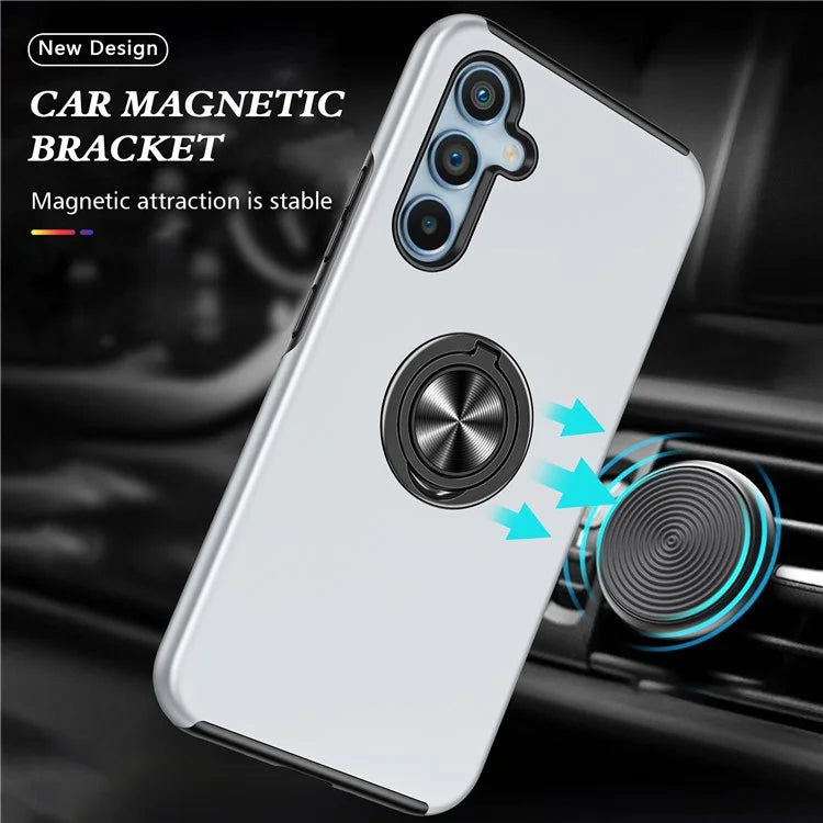For Samsung Galaxy A25 5G (Global) (161.0 x 76.5 x 8.3mm) Case PC+TPU Kickstand Phone Case