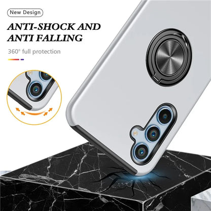 For Samsung Galaxy A25 5G (Global) (161.0 x 76.5 x 8.3mm) Case PC+TPU Kickstand Phone Case