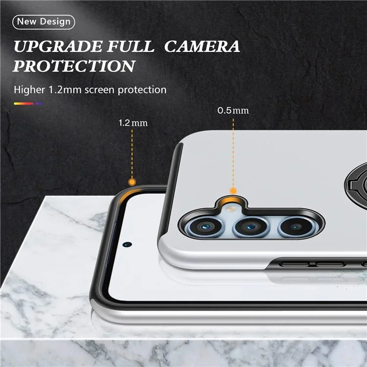 For Samsung Galaxy A25 5G (Global) (161.0 x 76.5 x 8.3mm) Case PC+TPU Kickstand Phone Case