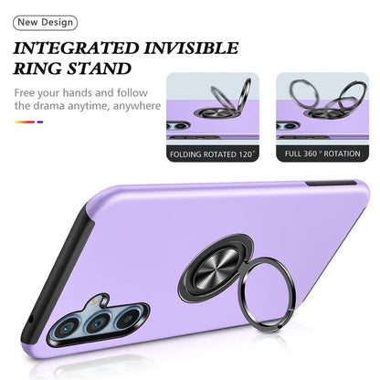 For Samsung Galaxy A25 5G (Global) (161.0 x 76.5 x 8.3mm) Case PC+TPU Kickstand Phone Case