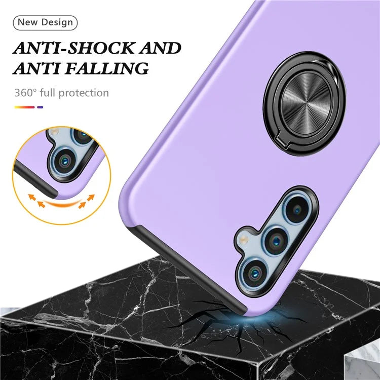 For Samsung Galaxy A25 5G (Global) (161.0 x 76.5 x 8.3mm) Case PC+TPU Kickstand Phone Case