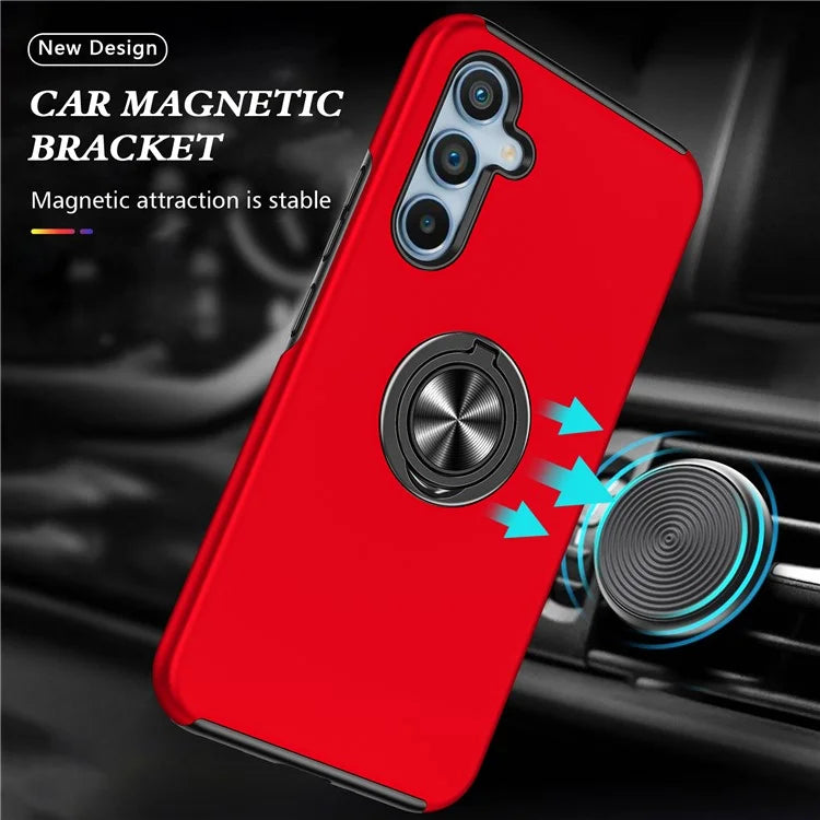 For Samsung Galaxy A24 4G (162.1 x 77.6 x 8.3mm) Slim Case PC+TPU Phone Cover with Kickstand