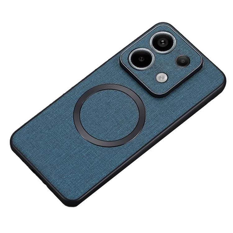 For Xiaomi Redmi Note 13 Pro 5G / Poco X6 5G Cell Phone Case Cloth Texture Cover Compatible with MagSafe