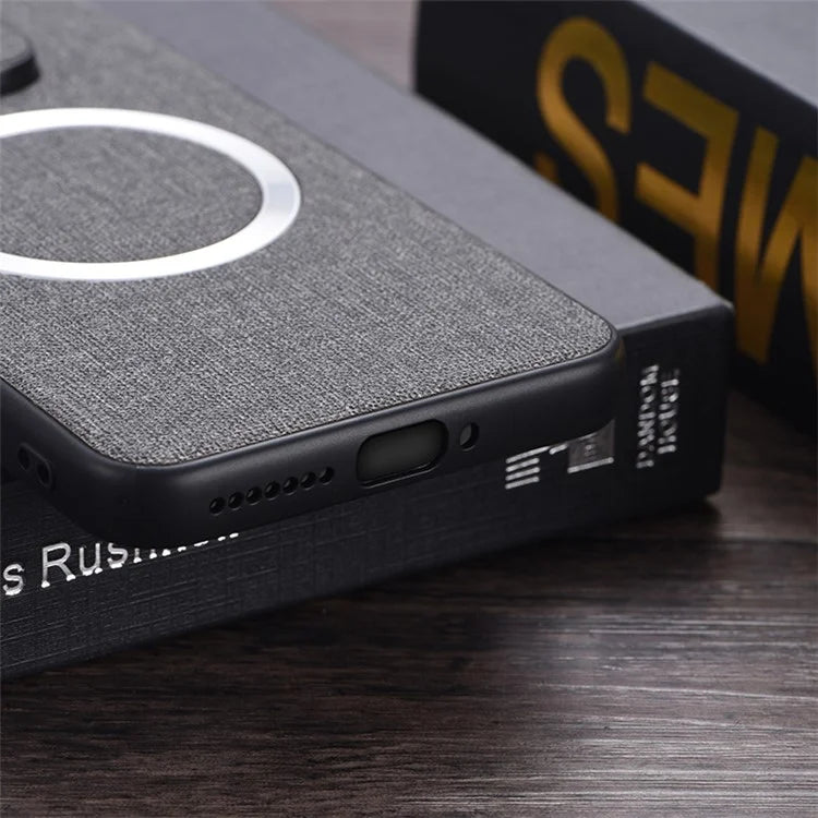 For Xiaomi Redmi Note 13 Pro 5G / Poco X6 5G Cell Phone Case Cloth Texture Cover Compatible with MagSafe