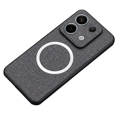 For Xiaomi Redmi Note 13 Pro 5G / Poco X6 5G Cell Phone Case Cloth Texture Cover Compatible with MagSafe