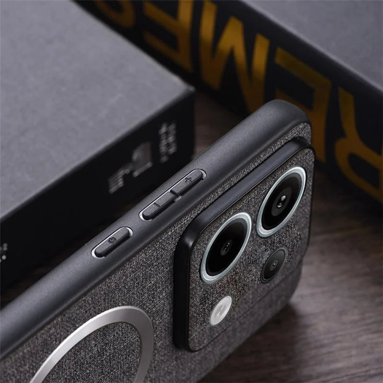 For Xiaomi Redmi Note 13 Pro 5G / Poco X6 5G Cell Phone Case Cloth Texture Cover Compatible with MagSafe