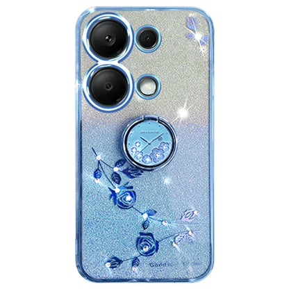 KADEM For Xiaomi Redmi Note 13 Pro 4G / Poco M6 Pro 4G Phone Case Rhinestone Decor Ring Kickstand TPU Cover
