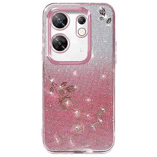 KADEM For Transsion Infinix Zero 30 4G Case Rhinestone Decor Glitter Cell Phone TPU Cover