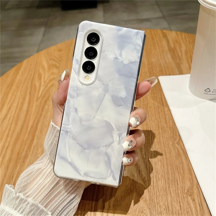 For Samsung Galaxy Z Fold3 5G Cell Phone Case Bump Proof Hard PC Rococo Style Cover