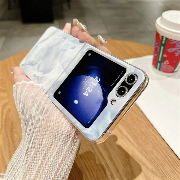 For Samsung Galaxy Z Flip5 5G Cell Phone Case Rococo Art Style Drop-resistant PC Shell