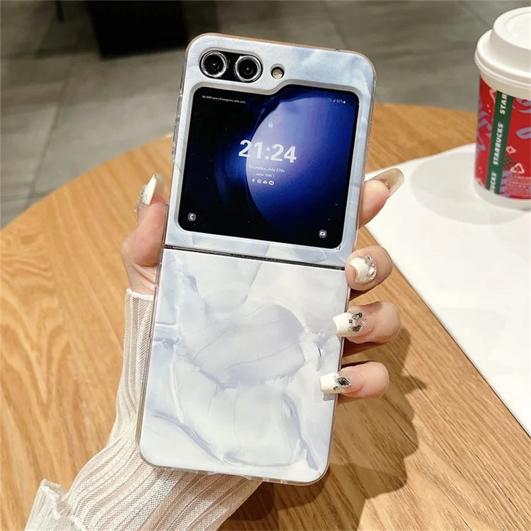 For Samsung Galaxy Z Flip5 5G Cell Phone Case Rococo Art Style Drop-resistant PC Shell