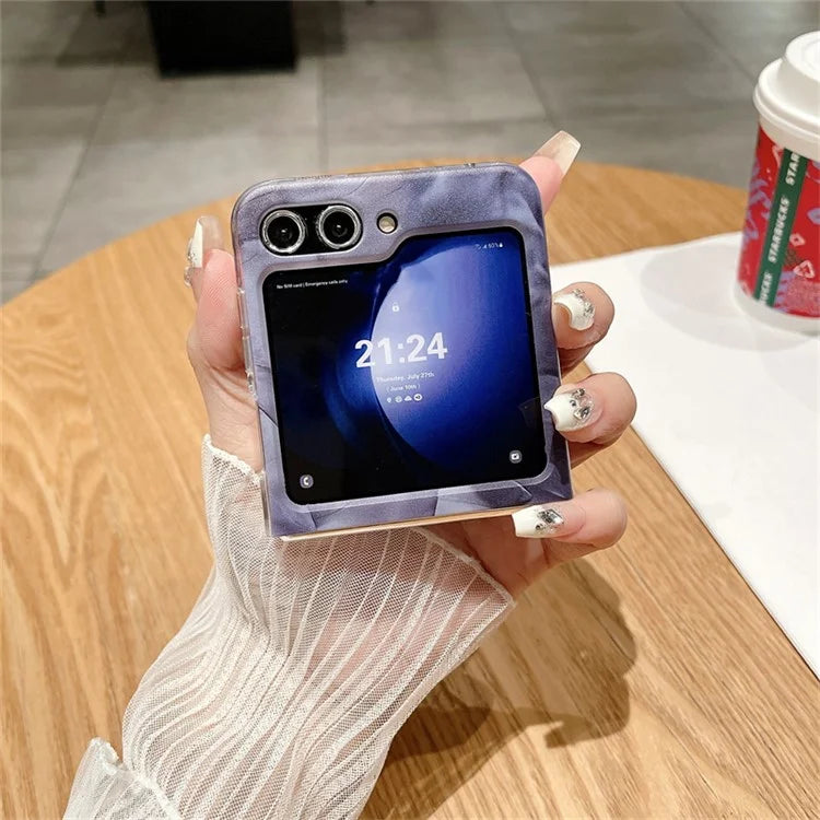 For Samsung Galaxy Z Flip5 5G Cell Phone Case Rococo Art Style Drop-resistant PC Shell