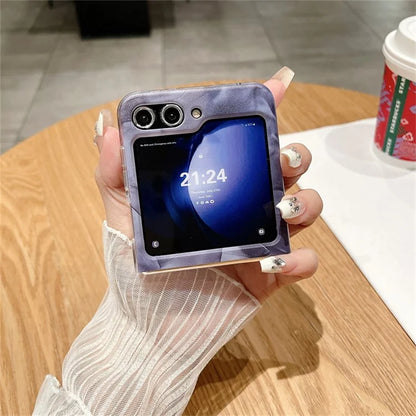 For Samsung Galaxy Z Flip5 5G Cell Phone Case Rococo Art Style Drop-resistant PC Shell