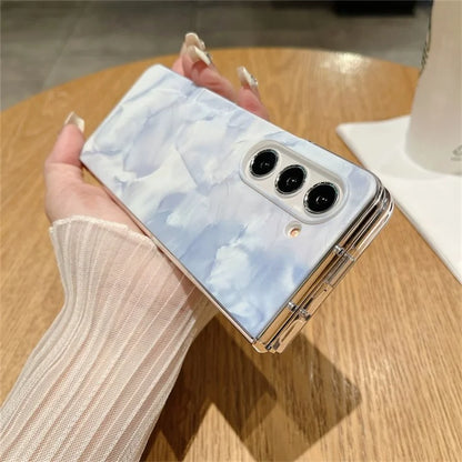 For Samsung Galaxy Z Fold5 5G Case Rococo Style PC Drop-resistant Phone Protector