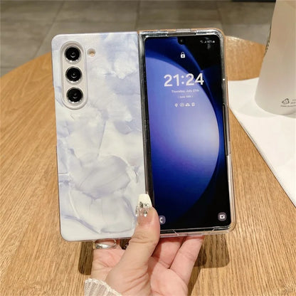 For Samsung Galaxy Z Fold5 5G Case Rococo Style PC Drop-resistant Phone Protector