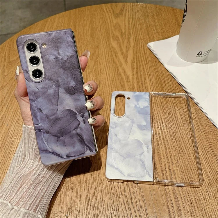 For Samsung Galaxy Z Fold5 5G Case Rococo Style PC Drop-resistant Phone Protector