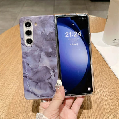 For Samsung Galaxy Z Fold5 5G Case Rococo Style PC Drop-resistant Phone Protector