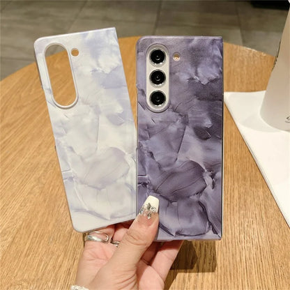 For Samsung Galaxy Z Fold5 5G Case Rococo Style PC Drop-resistant Phone Protector