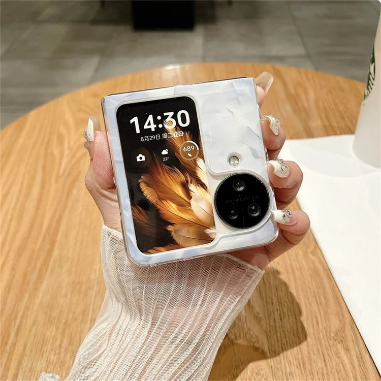 Rococo Series For Oppo Find N3 Flip 5G Case Hard PC Anti-scratch Phone Cover