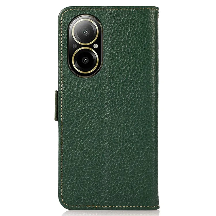 KHAZNEH For Realme C67 4G Case Litchi Texture RFID Blocking Shockproof Phone Cover