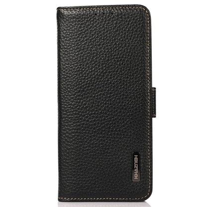 KHAZNEH For Realme C67 4G Case Litchi Texture RFID Blocking Shockproof Phone Cover