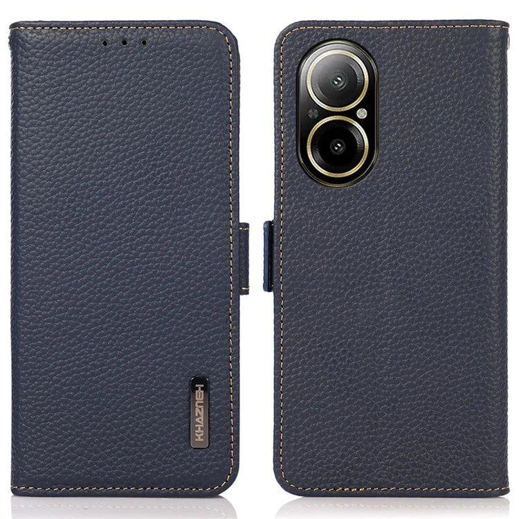 KHAZNEH For Realme C67 4G Case Litchi Texture RFID Blocking Shockproof Phone Cover