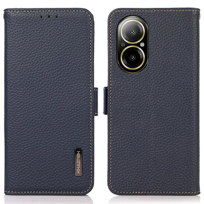 KHAZNEH For Realme C67 4G Case Litchi Texture RFID Blocking Shockproof Phone Cover