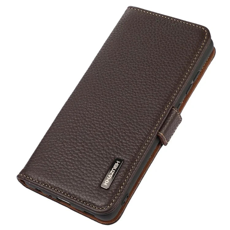 KHAZNEH For Realme C67 4G Case Litchi Texture RFID Blocking Shockproof Phone Cover