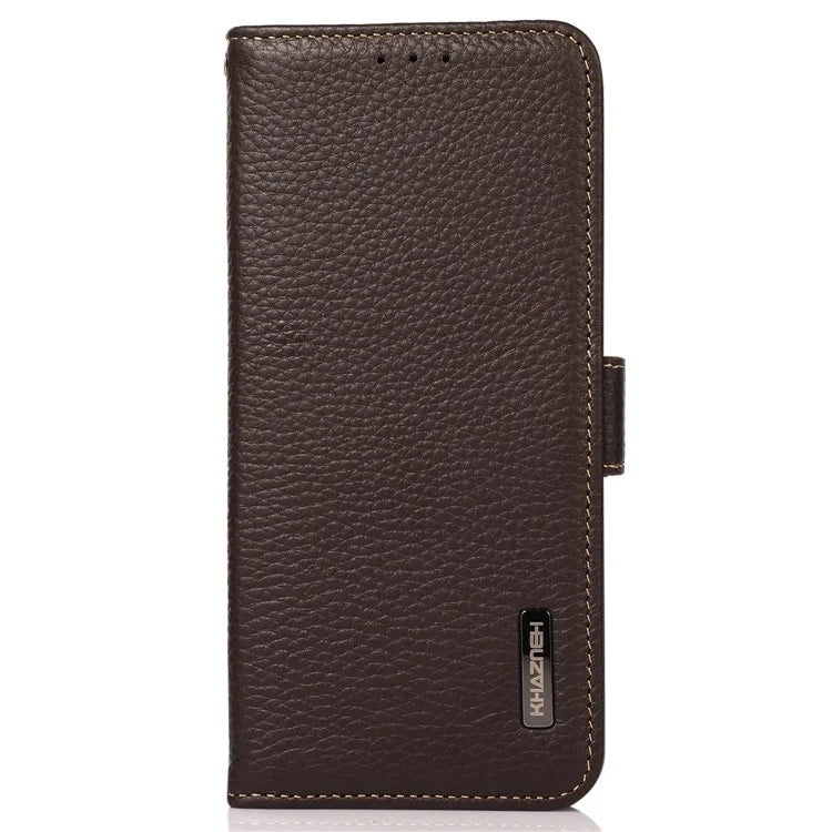 KHAZNEH For Realme C67 4G Case Litchi Texture RFID Blocking Shockproof Phone Cover