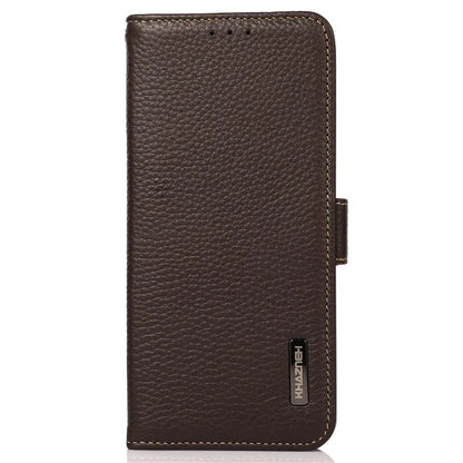 KHAZNEH For Realme C67 4G Case Litchi Texture RFID Blocking Shockproof Phone Cover