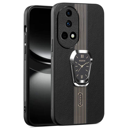 KADEM For Huawei nova 12 5G Cell Phone Case PU+TPU+Acrylic Anti-scratch Kickstand Cover