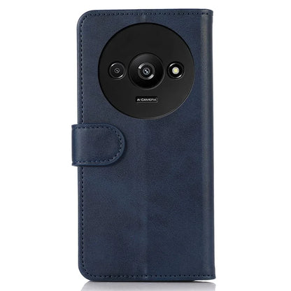 For Xiaomi Redmi A3 Case PU Leather Cowhide Texture Stand Card Slots Phone Cover