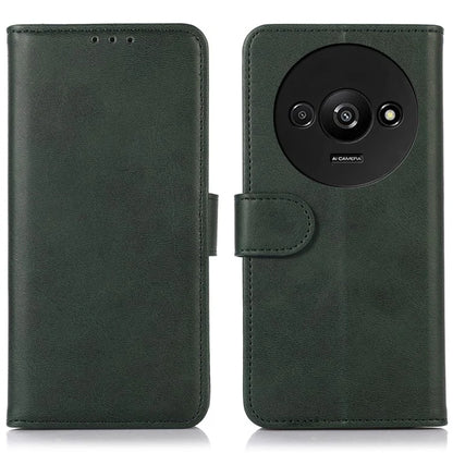 For Xiaomi Redmi A3 Case PU Leather Cowhide Texture Stand Card Slots Phone Cover