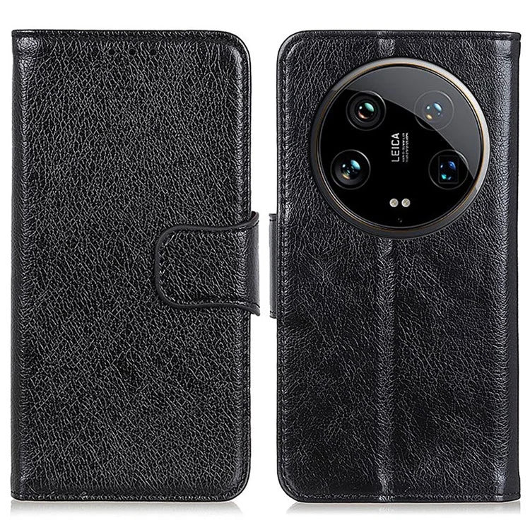 For Xiaomi 14 Ultra Case Card Slot Stand Split Leather Nappa Texture Phone Cover
