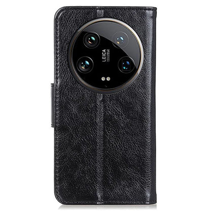 For Xiaomi 14 Ultra Case Card Slot Stand Split Leather Nappa Texture Phone Cover
