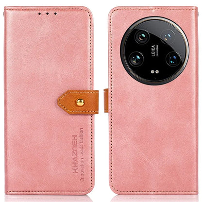 KHAZNEH For Xiaomi 14 Ultra Case Magnetic Flip PU Leather Protective Phone Cover