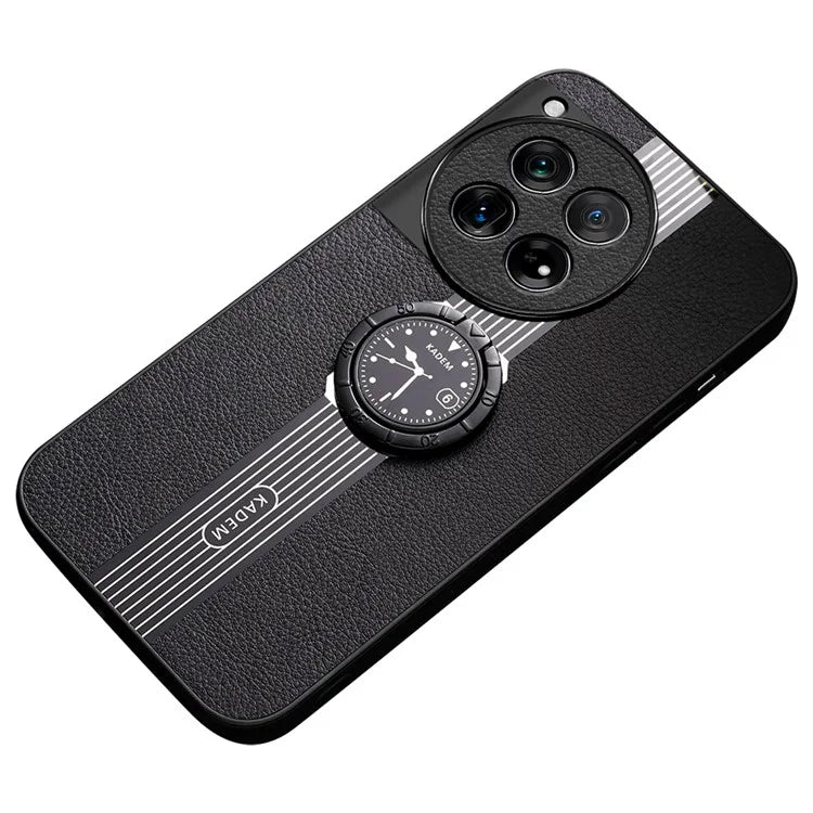 KADEM For OnePlus 12R 5G / Ace 3 5G Cover Watch Pattern Ring Kickstand Cell Phone Case